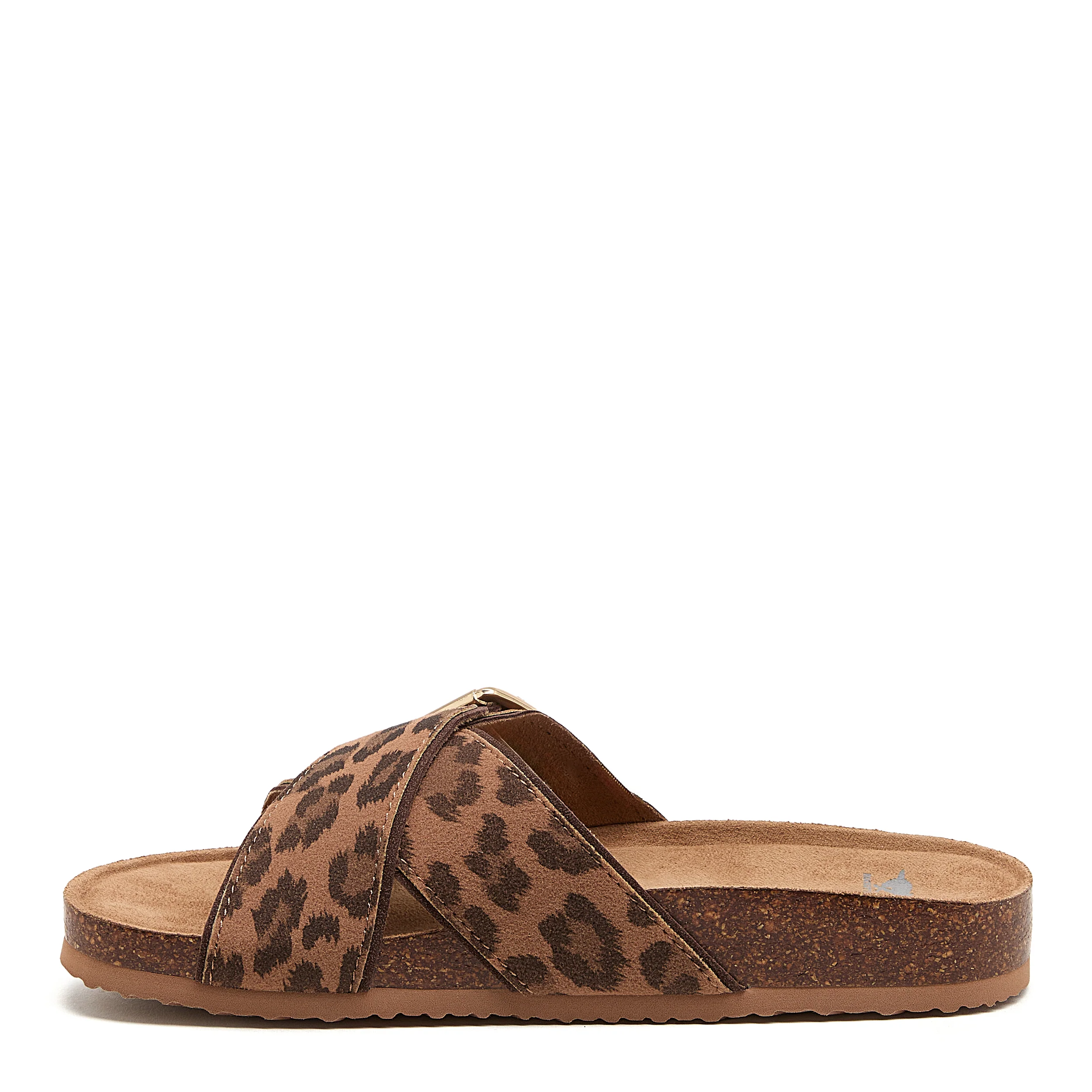 Annie Tan Leopard Print Sandals - Image 4