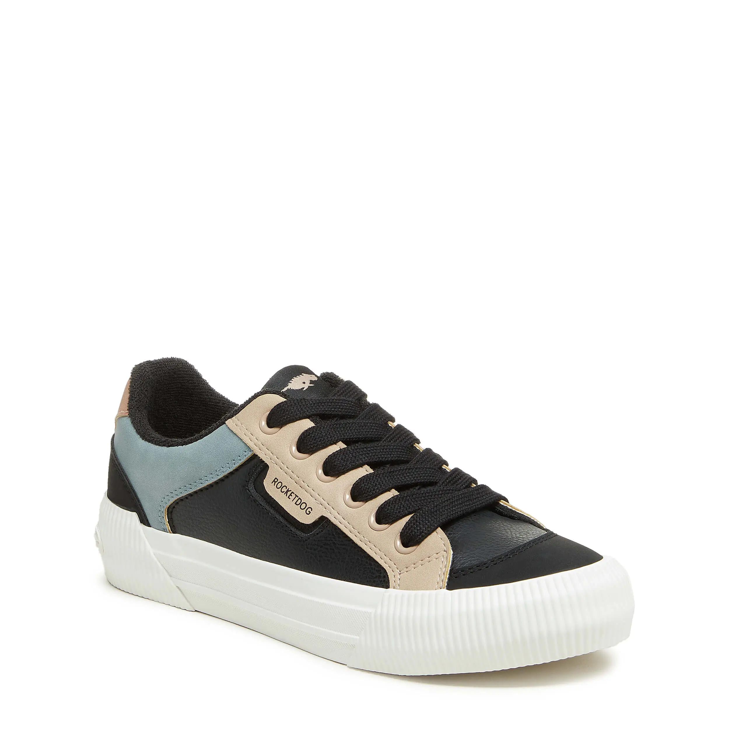 Cheery Black Color Block Sneaker - Image 3