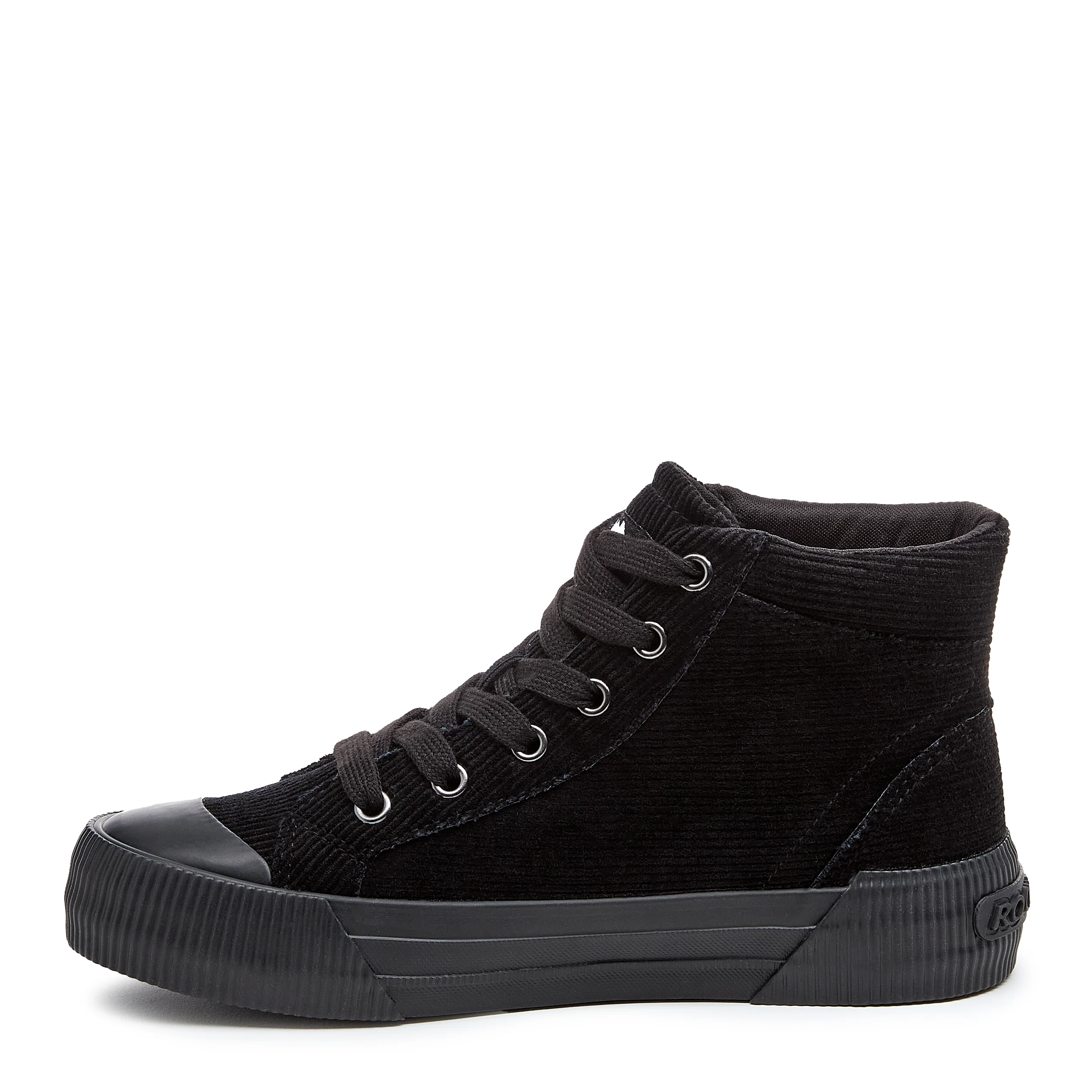 Cheery Black Corduroy High Top Sneaker - Image 3