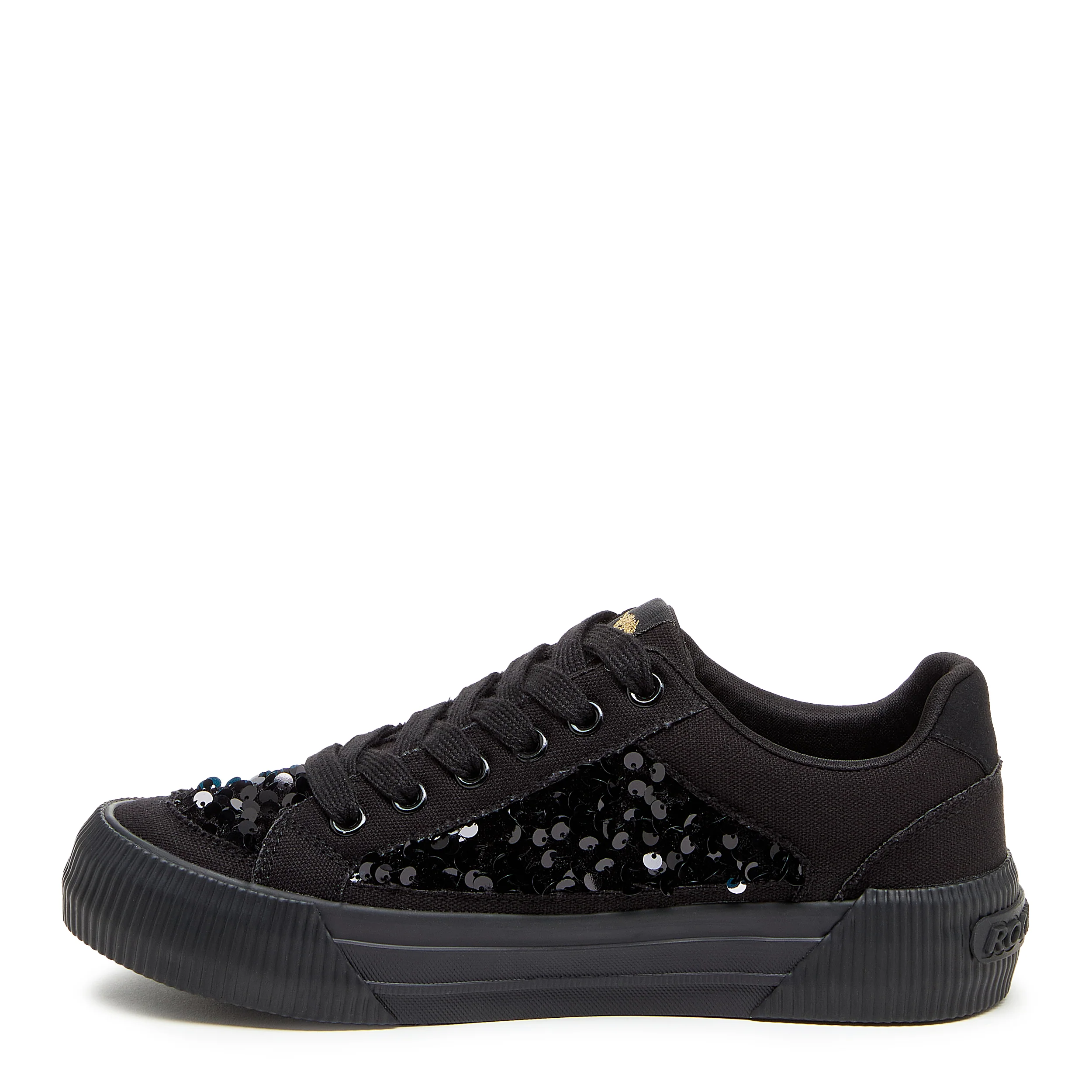 Cheery Black Sequin Sneaker - Image 4