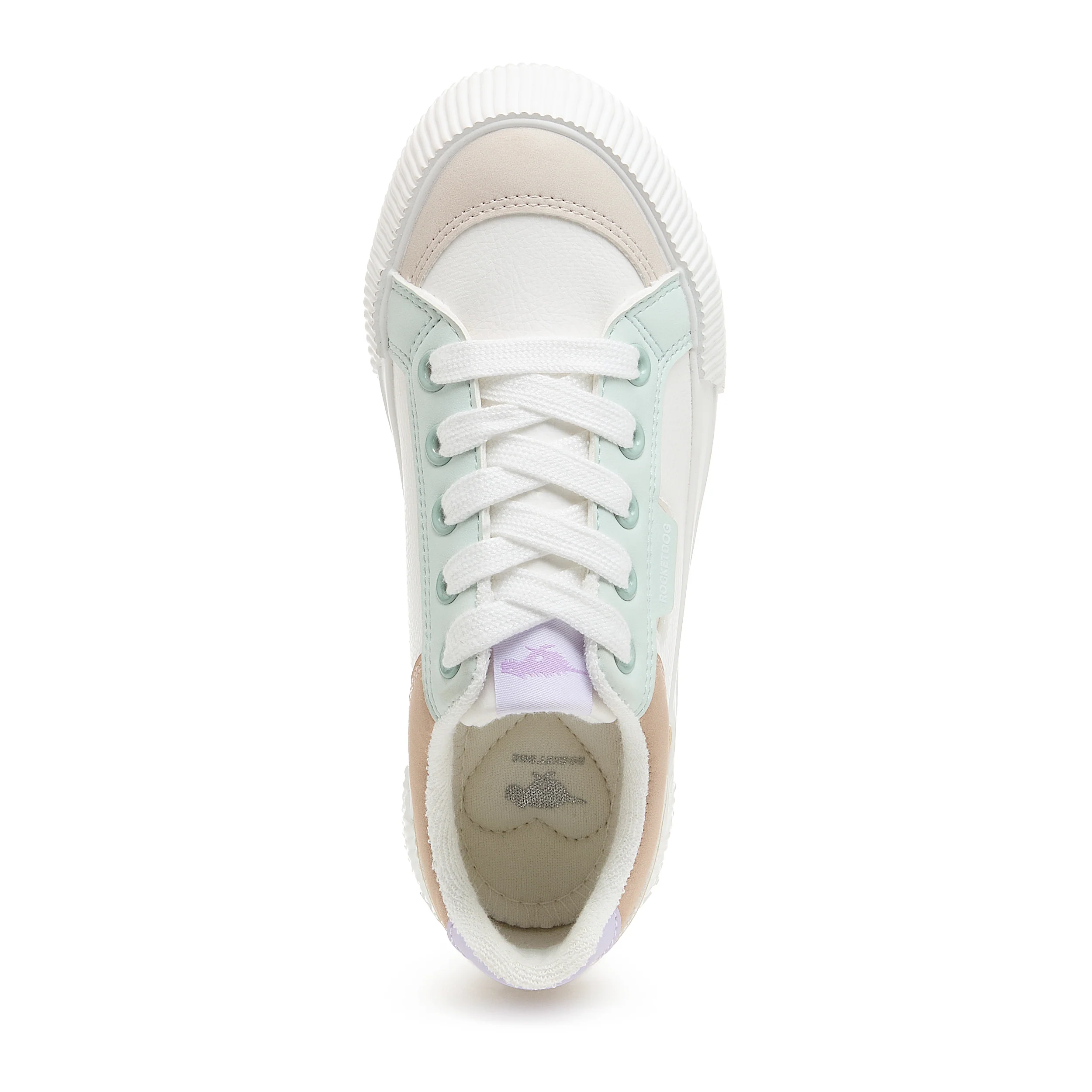 Cheery White Combo Color Block Sneaker - Image 6