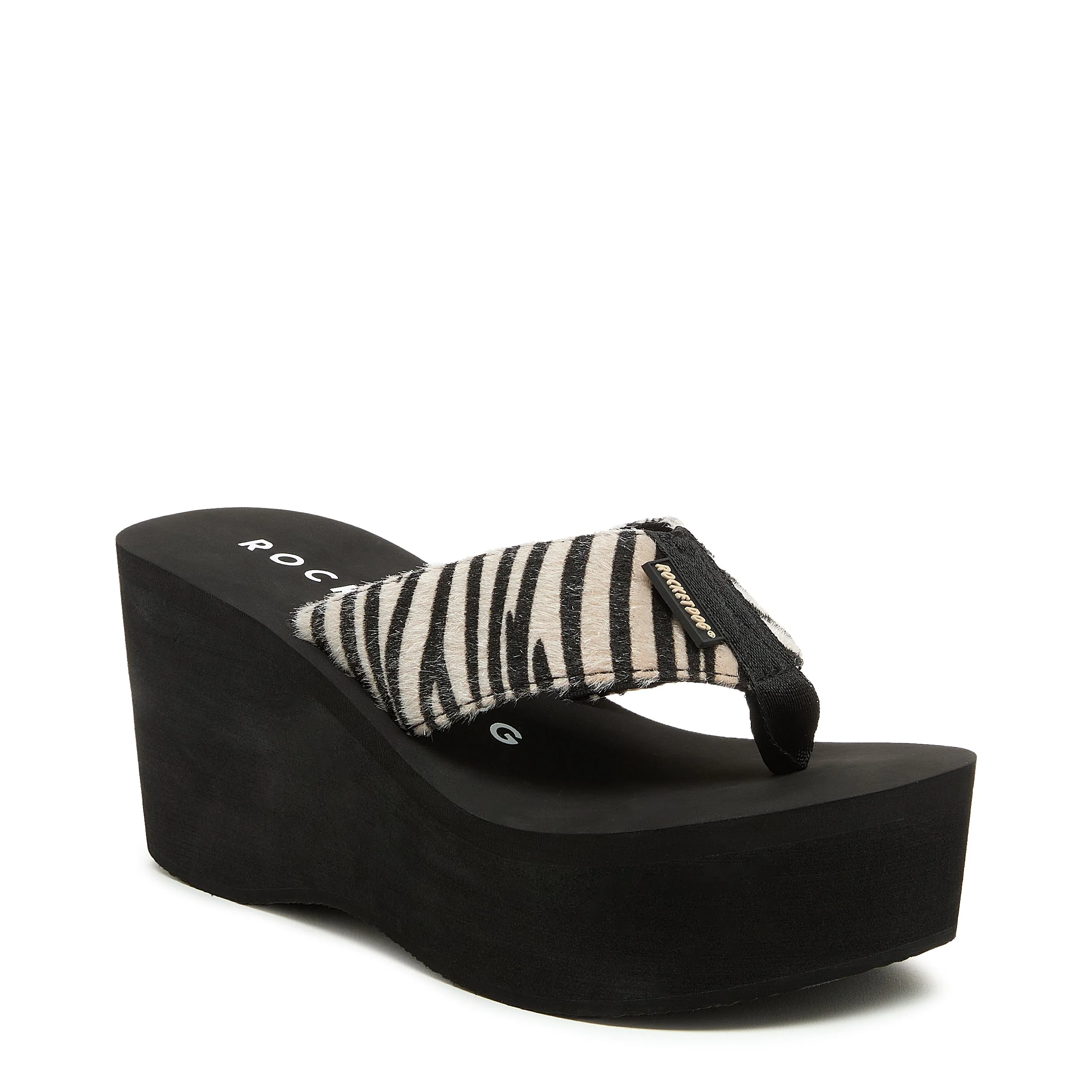 Crush Tan Animal Print Flip-Flops - Image 3
