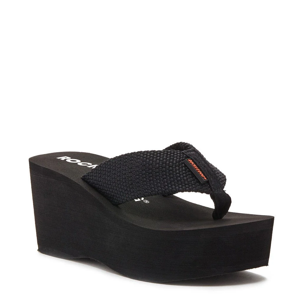 Crush Black Webbing Flip Flop - Image 3