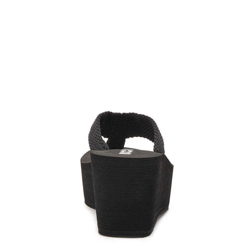 Crush Black Webbing Flip Flop - Image 4