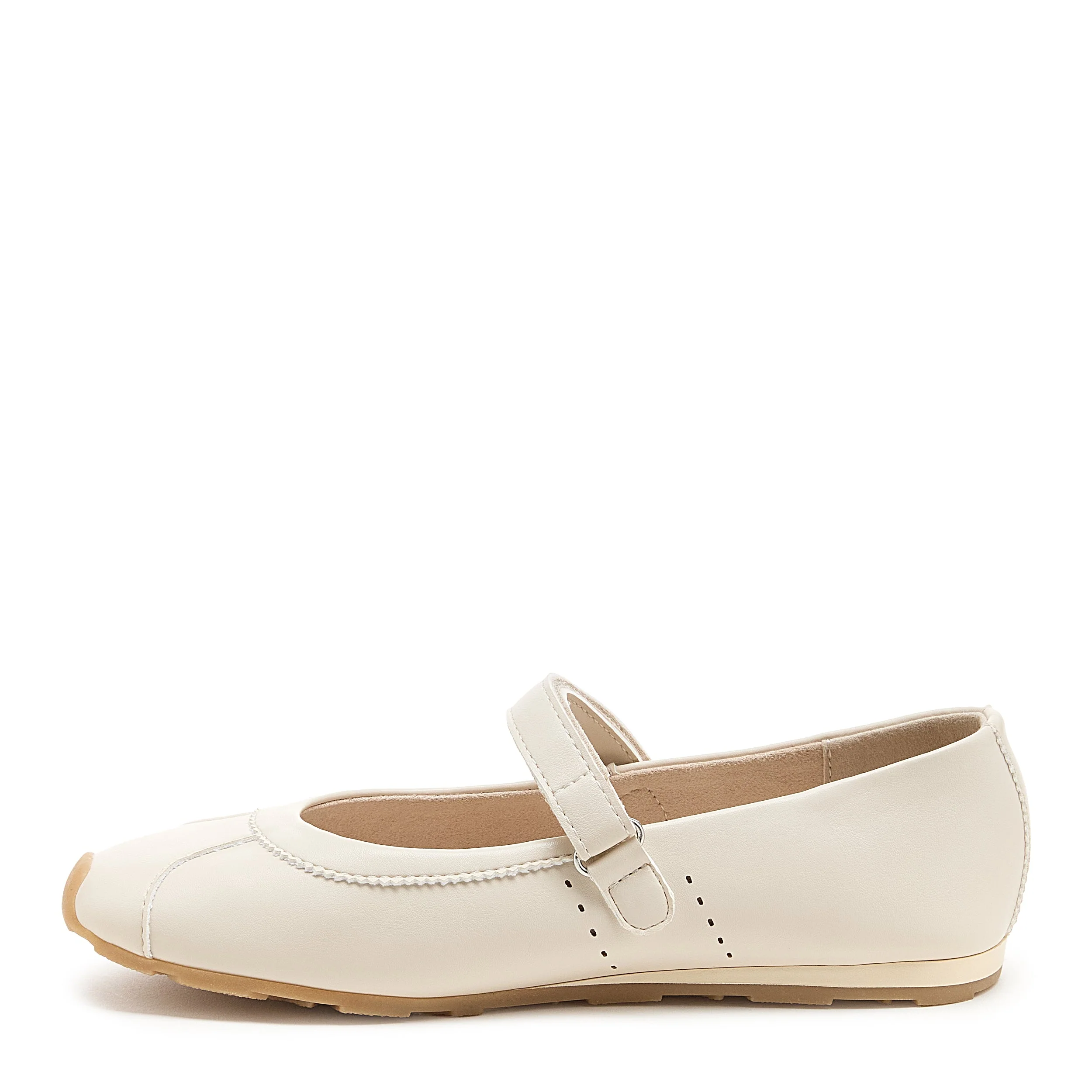 Dally Off-white Mary Jane Flat - Image 4