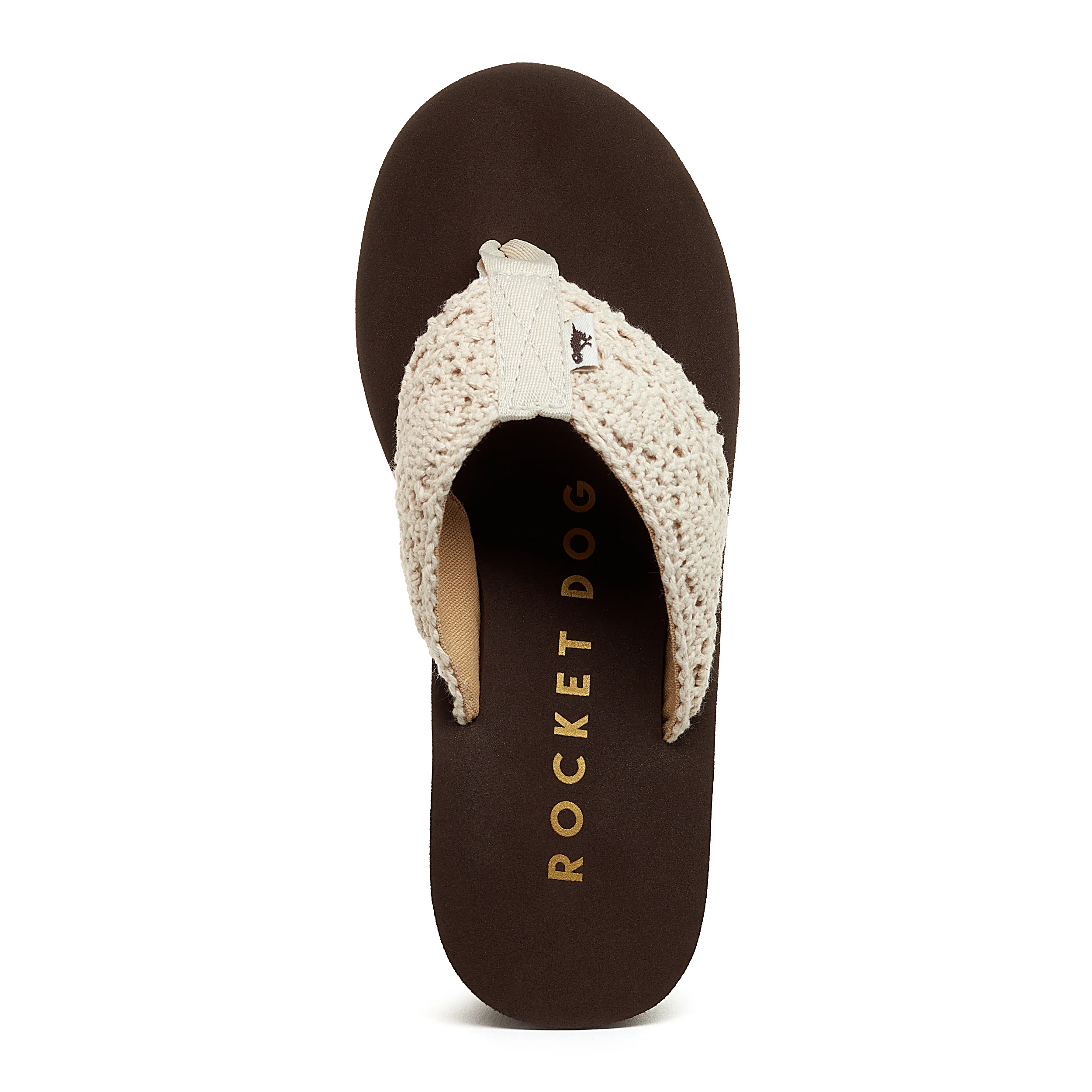 Diver Natural Crochet Wedge Flip Flop - Image 8