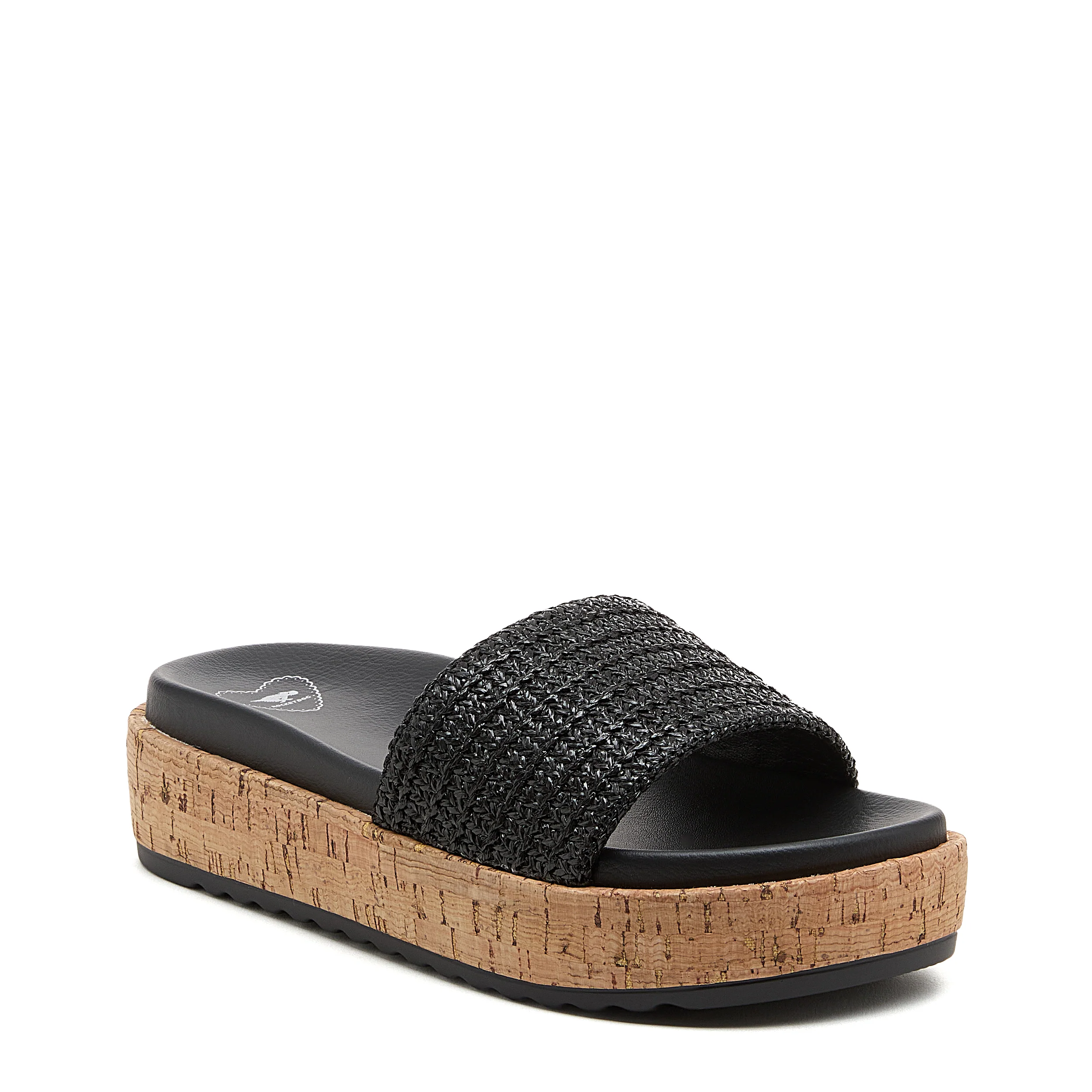 Fay Black Slide Sandals - Image 2