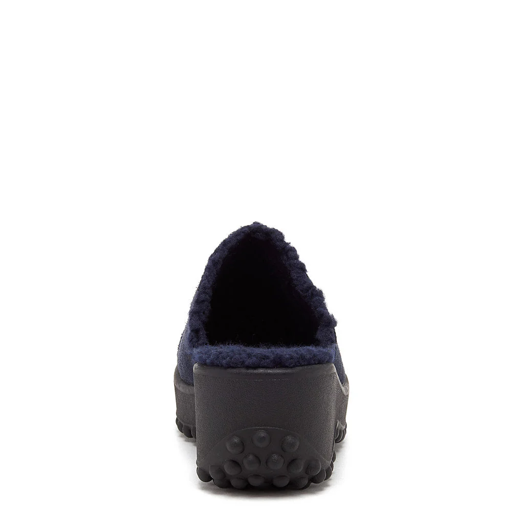 Fran Navy Suede Clog - Image 4