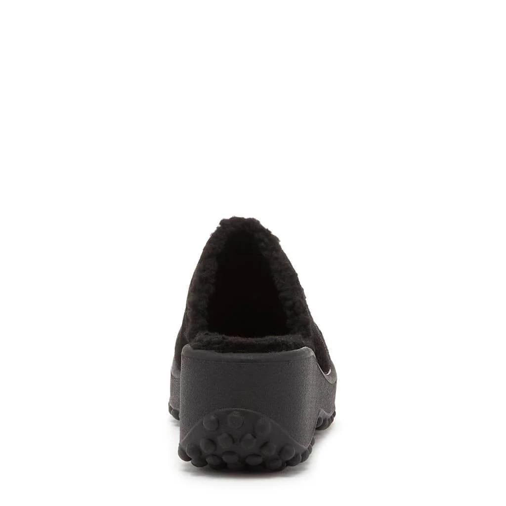 Fran Nubuck Black Clog - Image 4