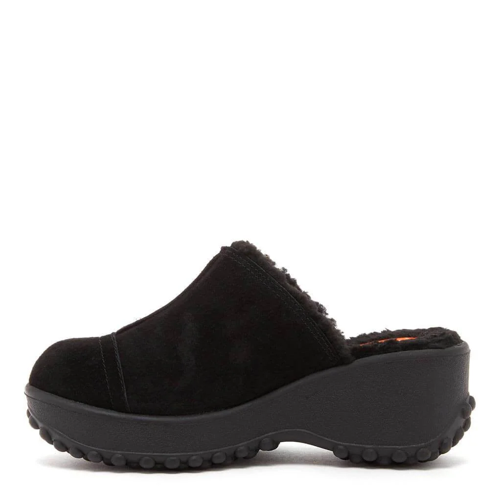 Fran Nubuck Black Clog - Image 5