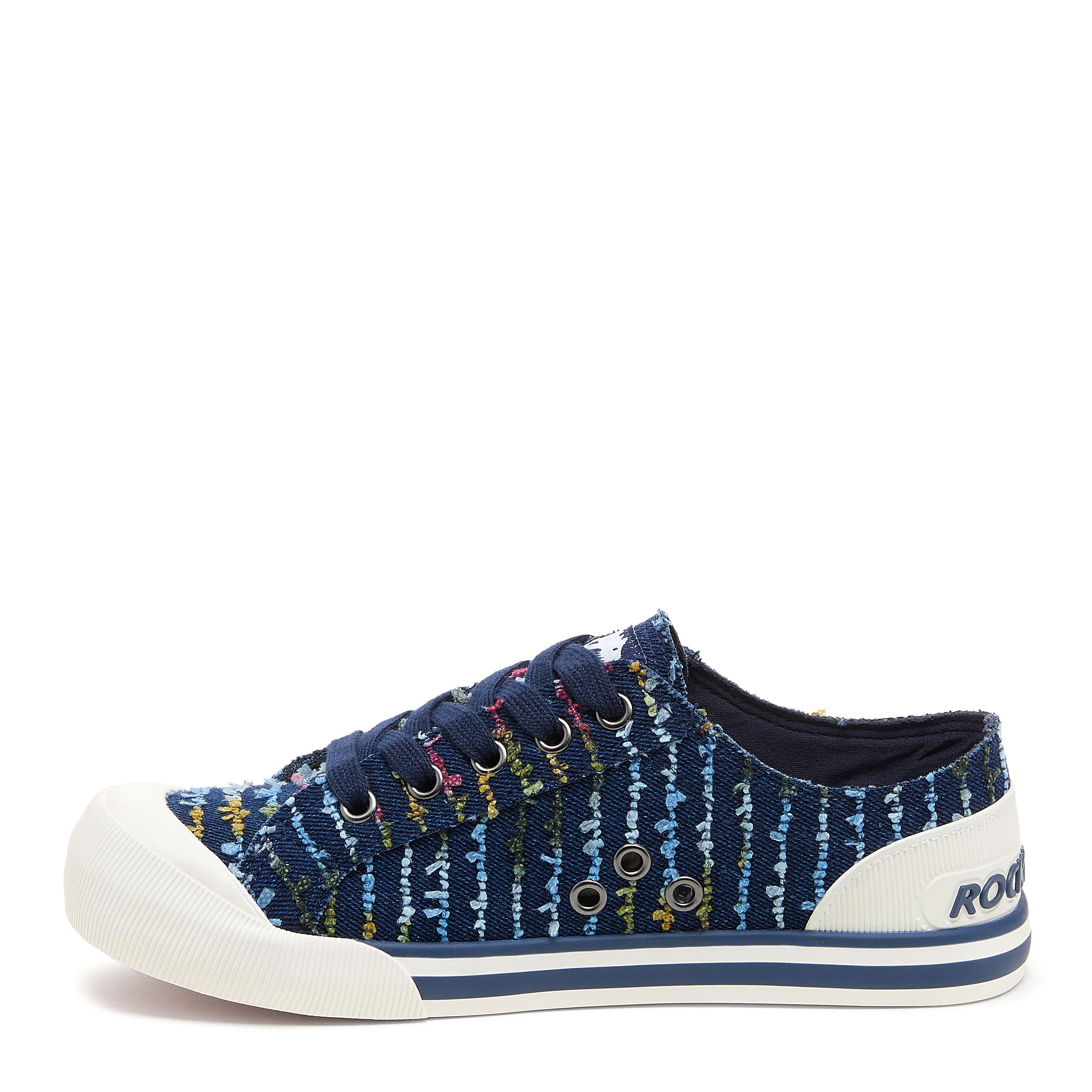 Jazzin Blue Radio Stripe Sneaker - Image 3