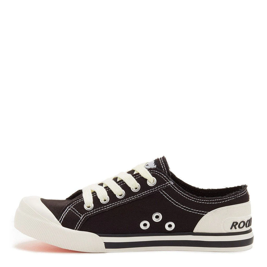Jazzin Black Canvas Women's Sneaker - Image 5