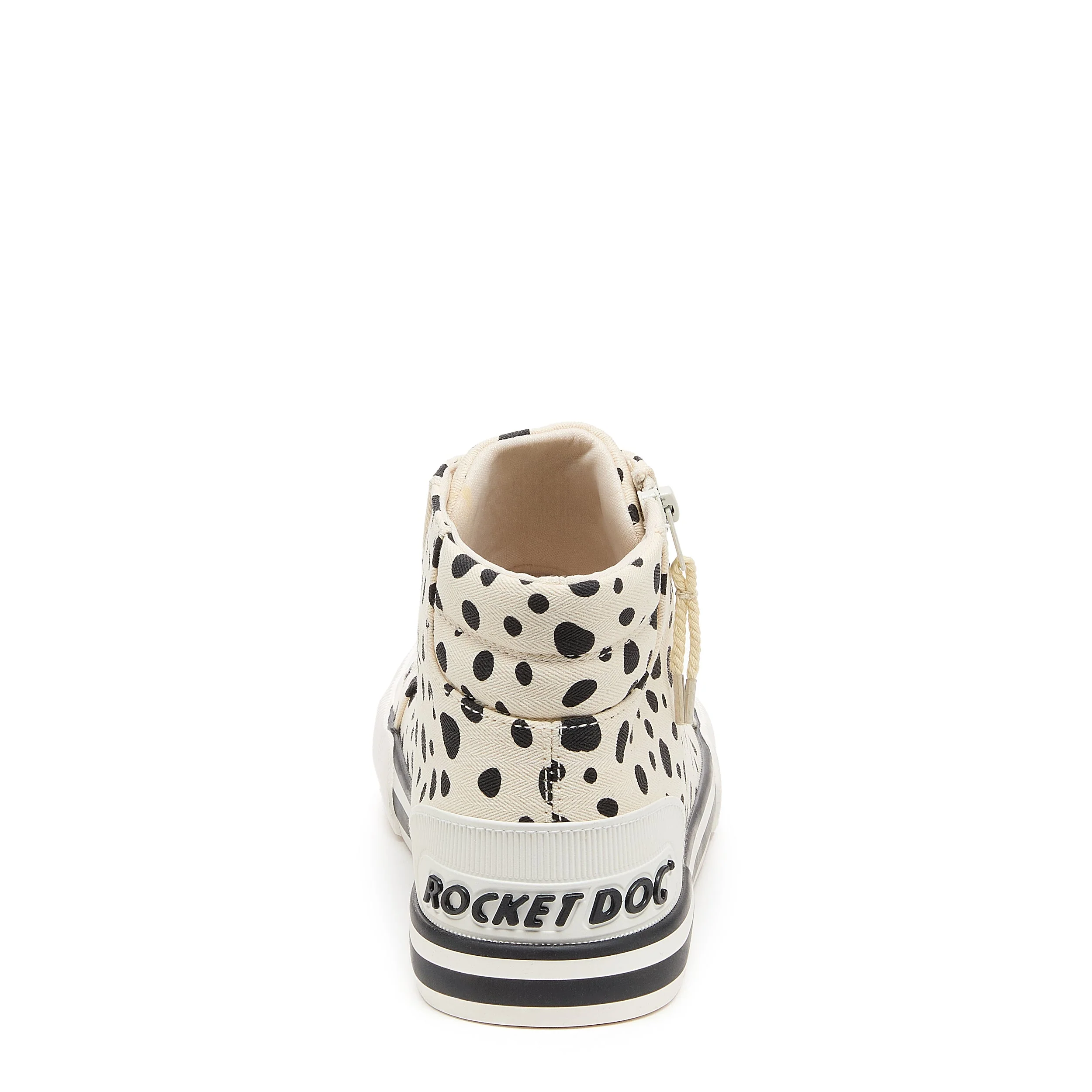 Jazzin Off White Spotty High-top Sneakers - Image 5