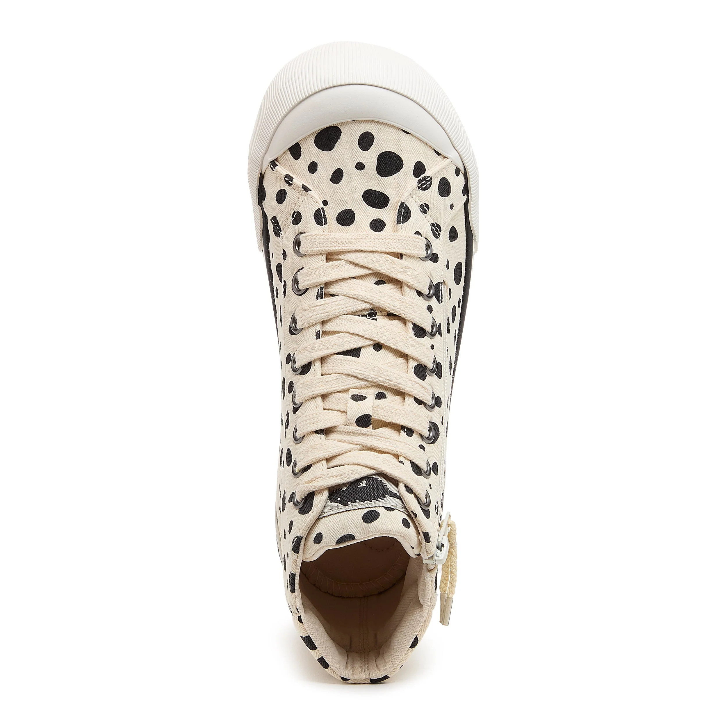 Jazzin Off White Spotty High-top Sneakers - Image 7