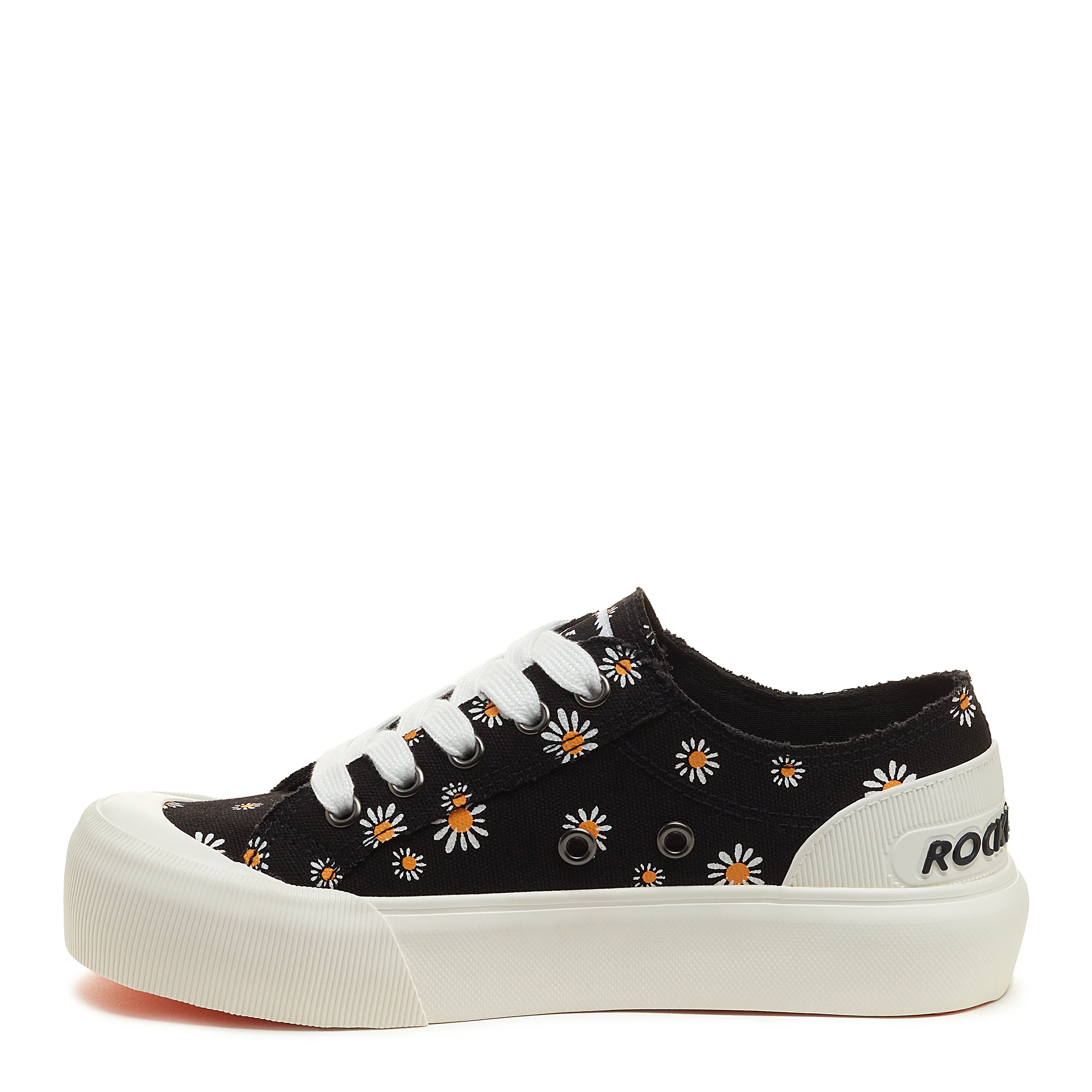 Jazzin Plus Black Daisy Print Sneaker - Image 3