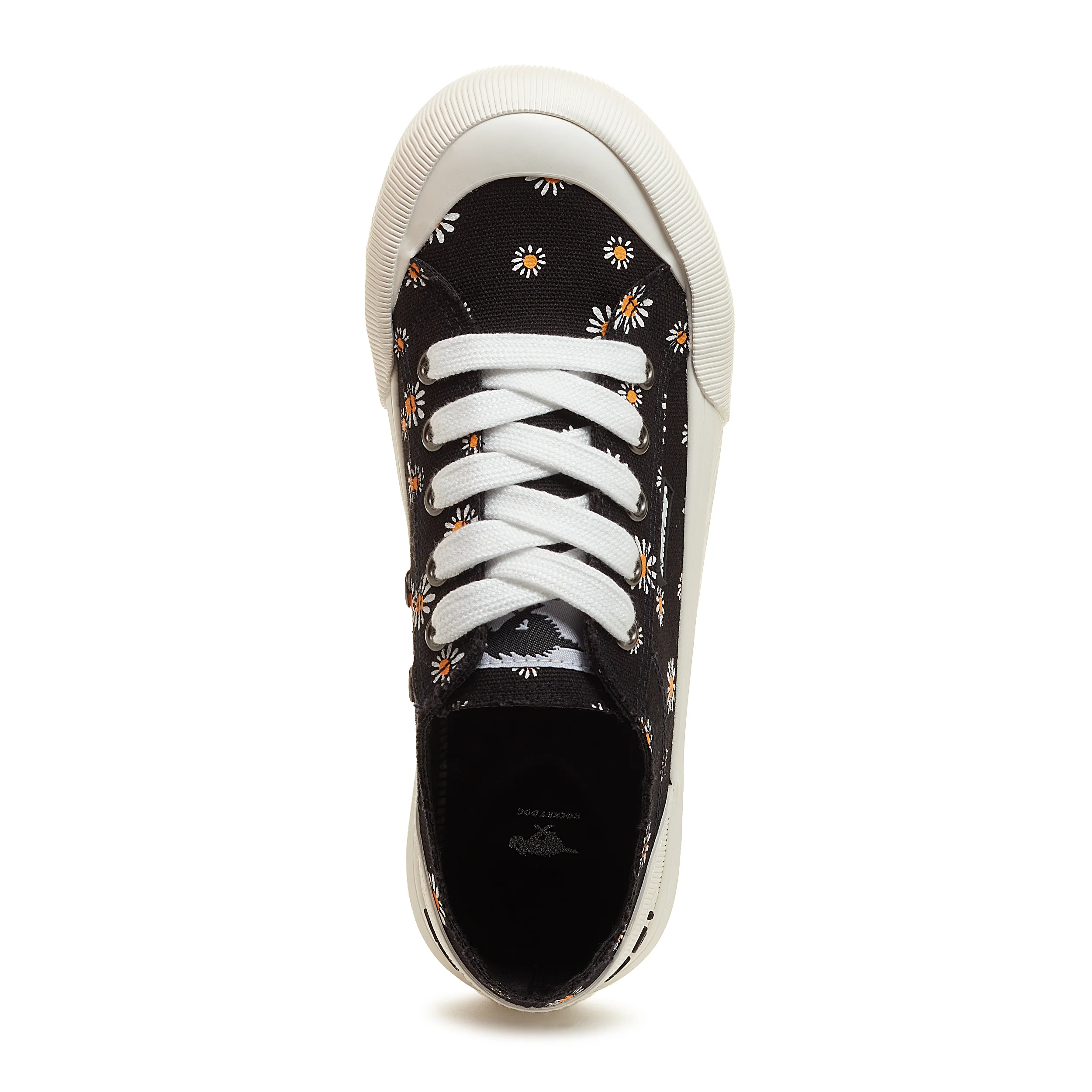 Jazzin Plus Black Daisy Print Sneaker - Image 6