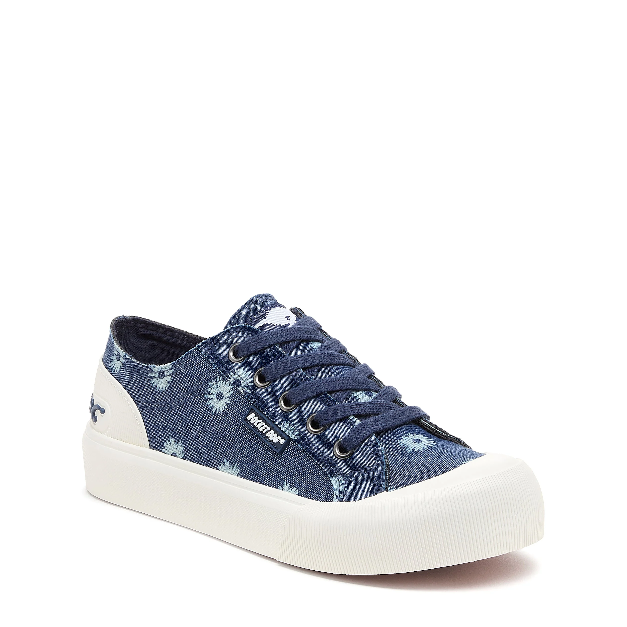 Jazzin Plus Denim Blue Floral Print sneakers - Image 3