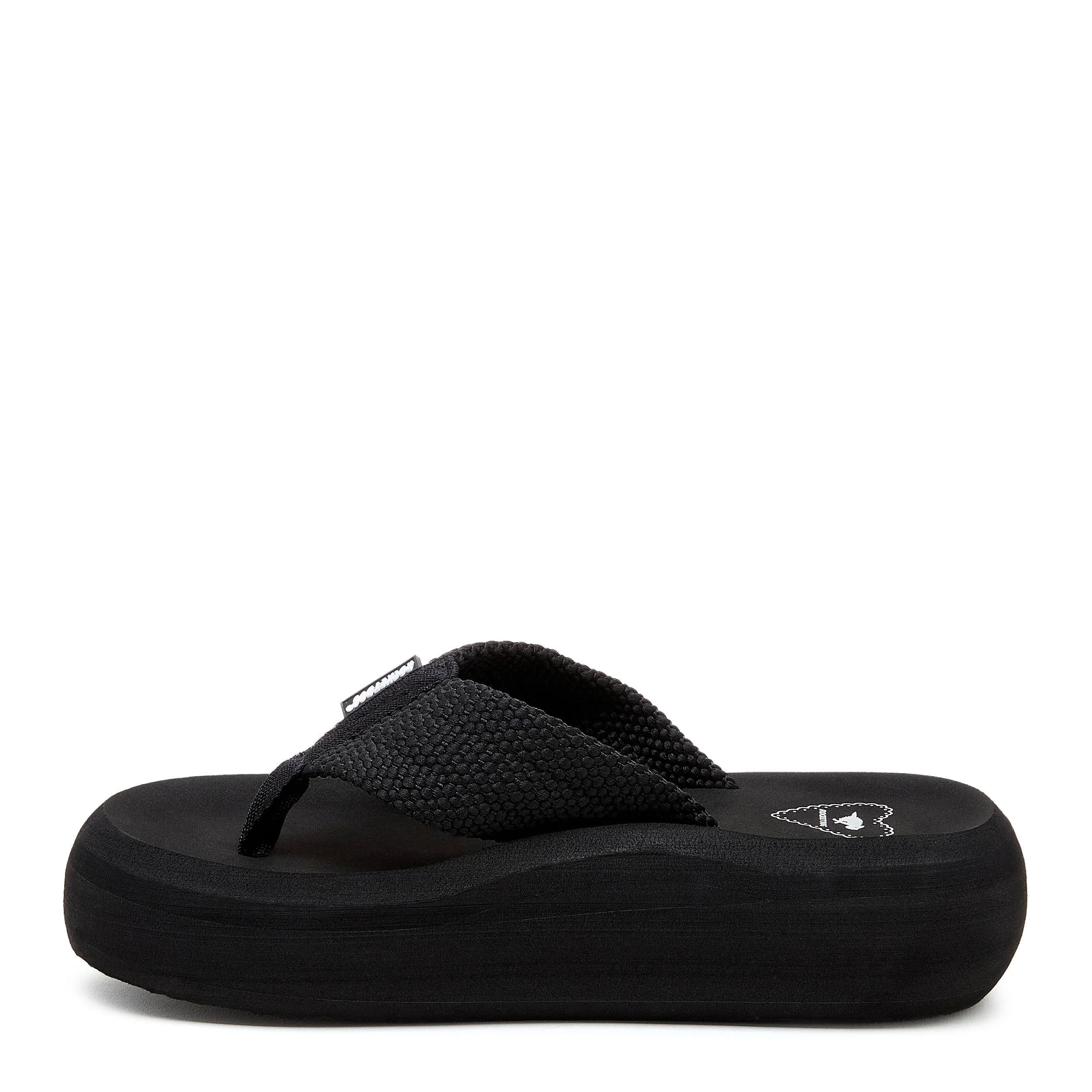Sandy Black Webbing Platform Flip Flop - Image 4