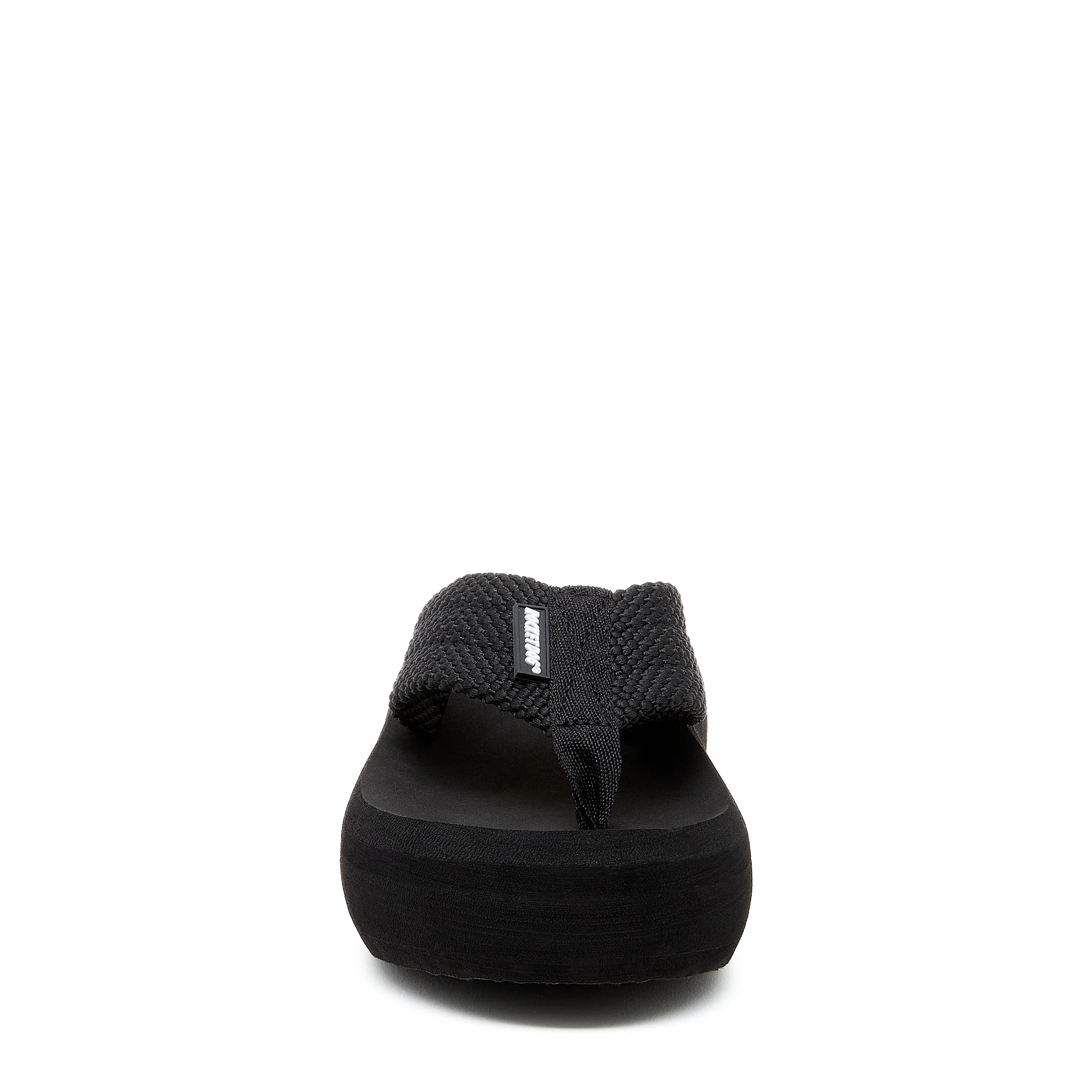 Sandy Black Webbing Platform Flip Flop - Image 7