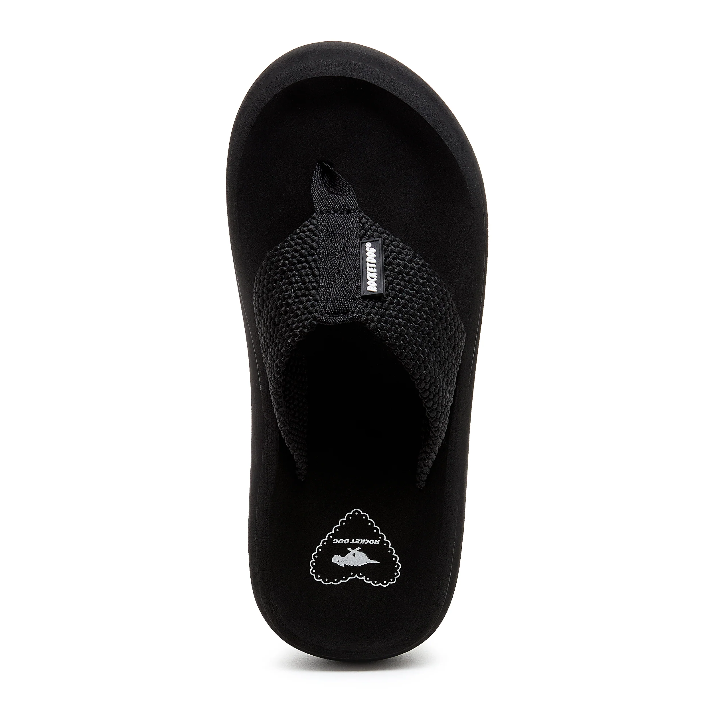 Sandy Black Webbing Platform Flip Flop - Image 8