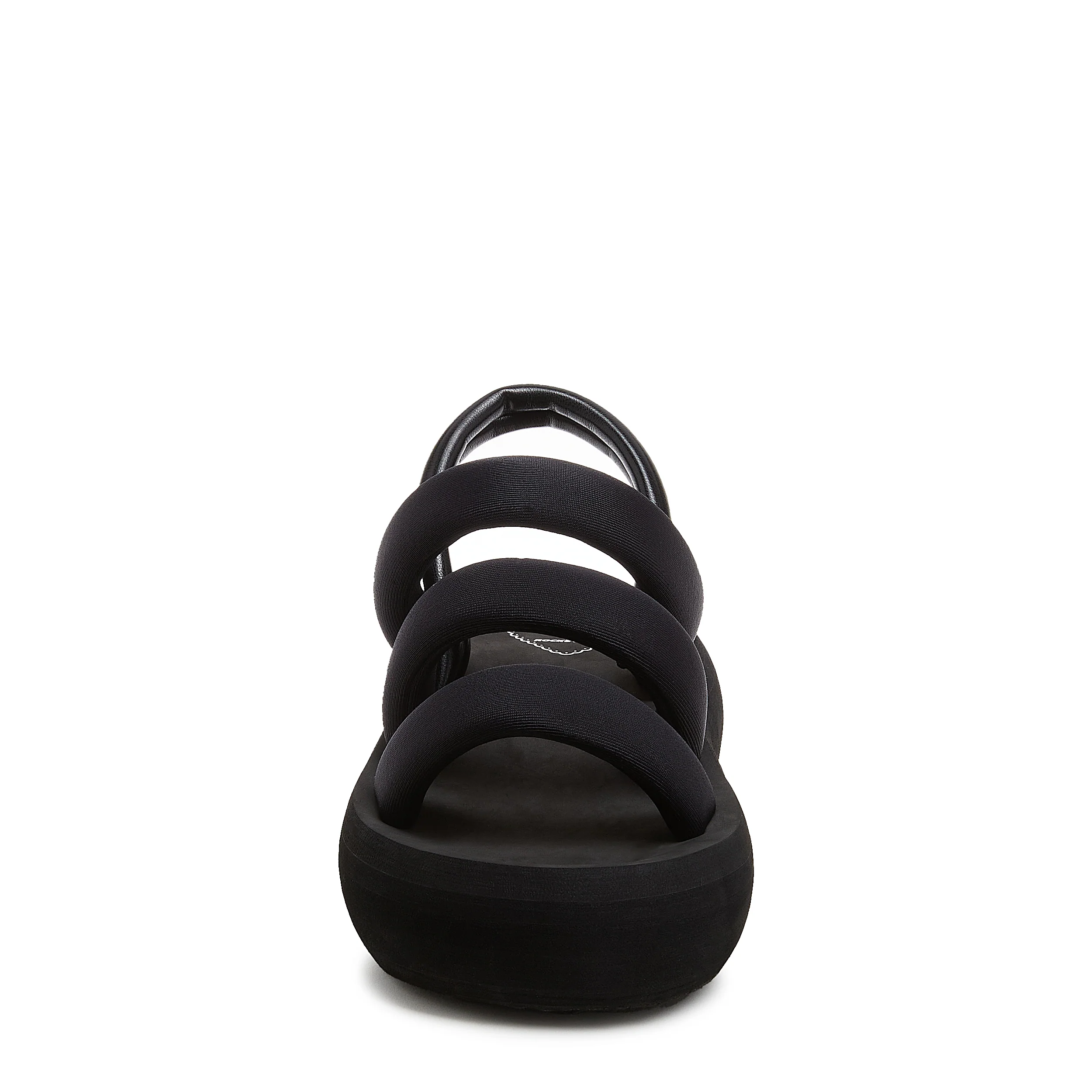 Smile Black Strappy Sandal - Image 4