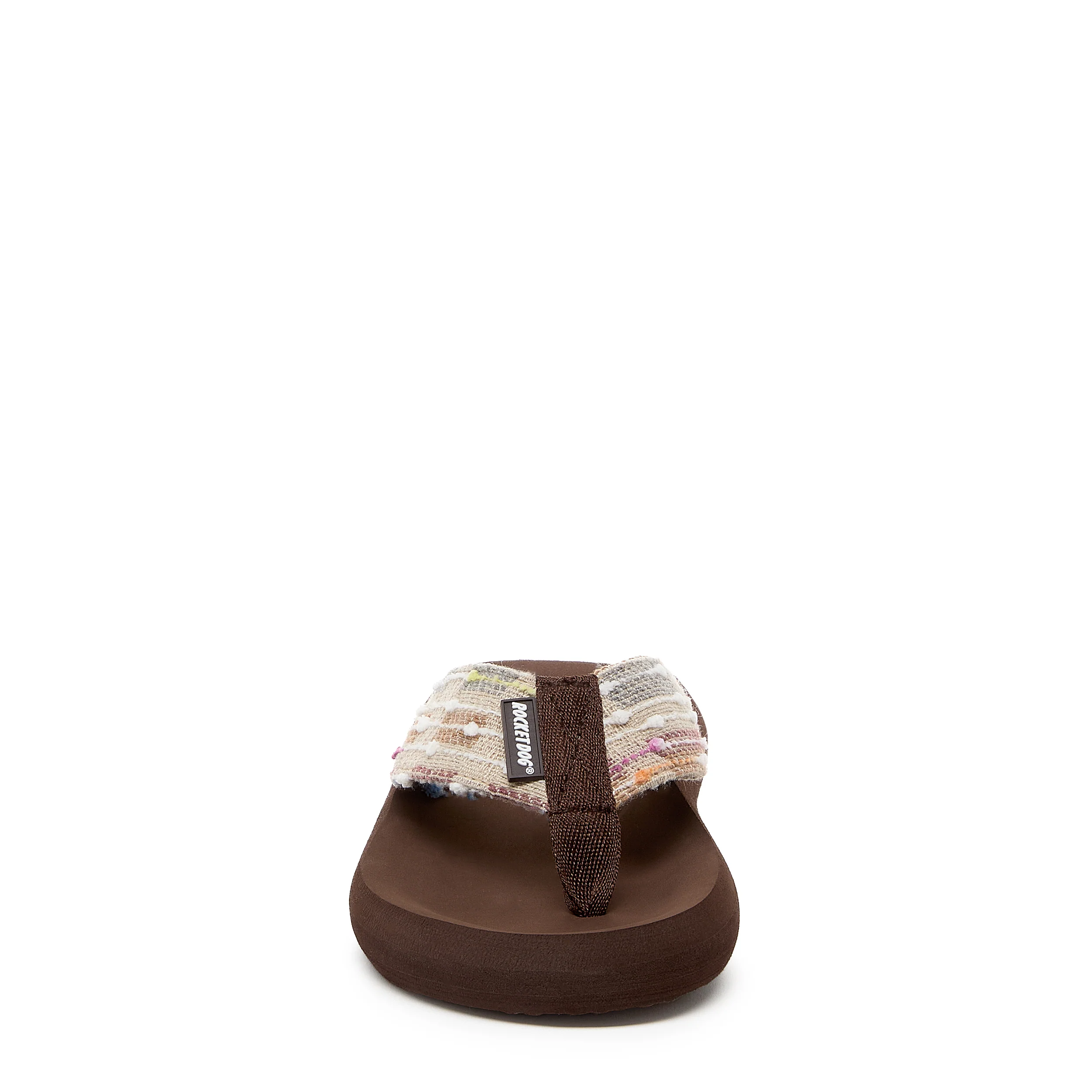 Spotlight Brown Multi Woven Flip Flop - Image 4