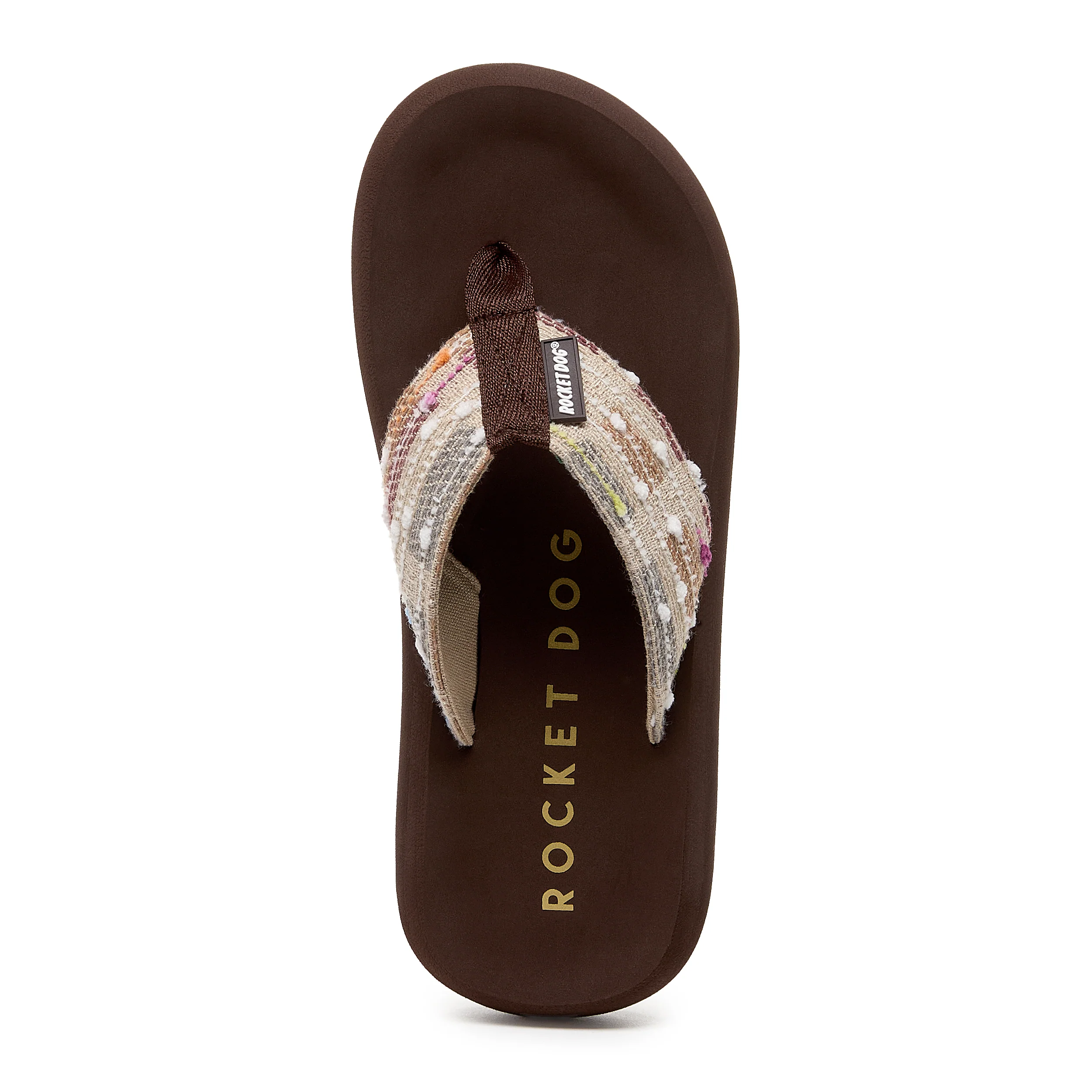 Spotlight Brown Multi Woven Flip Flop - Image 6